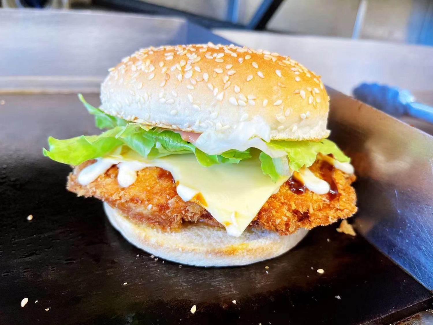 Small Crumbed Chicken Burger