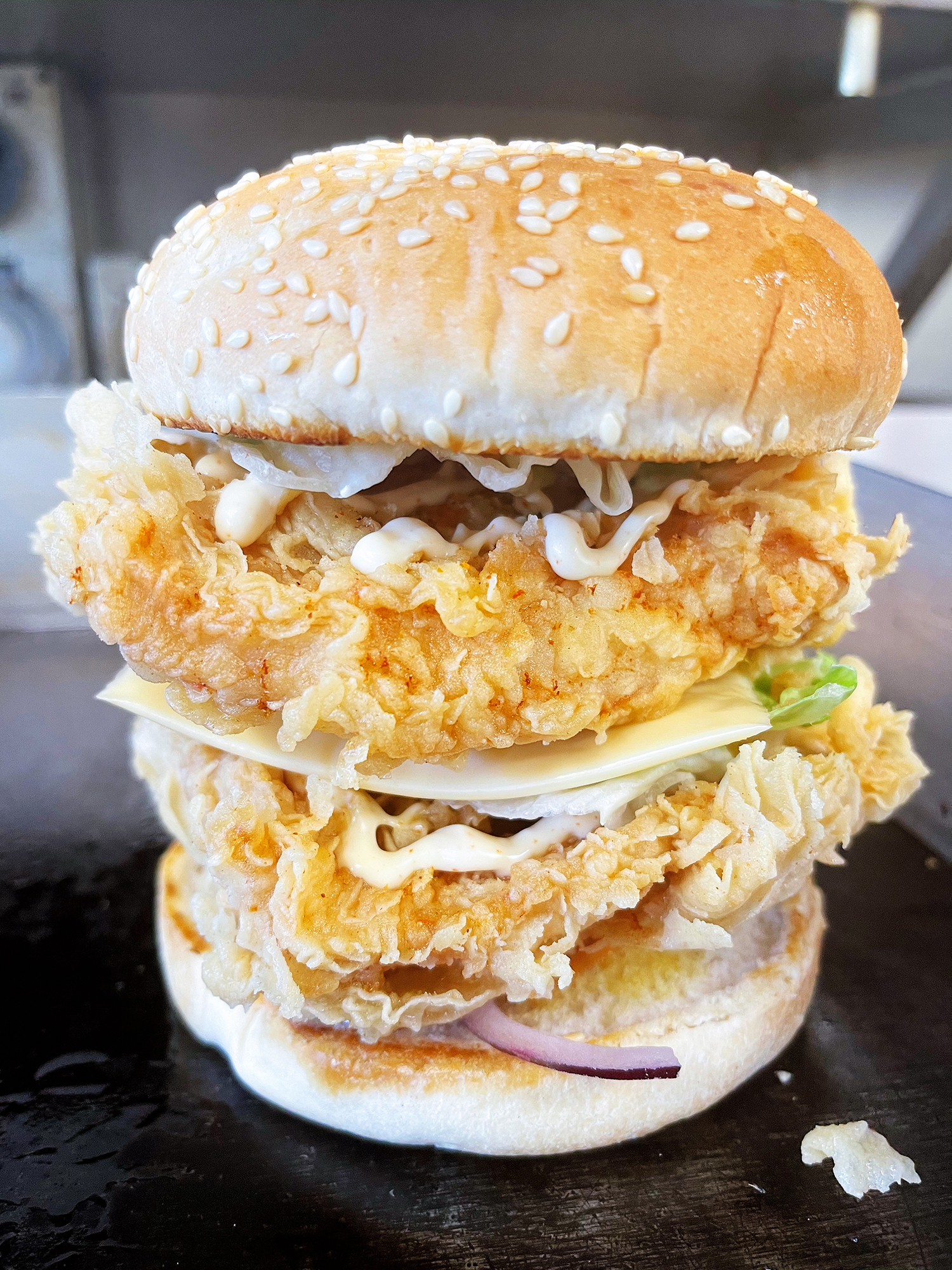 Crispy Spicy Chicken Burger